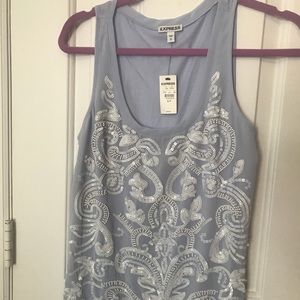 Express sequin top